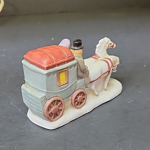 Vintage Christmas Porcelain House Village Bisque Light M5035 Studio Five - Picture 11 of 13